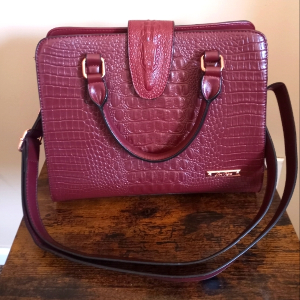 Jon Kane Burgundy Handbag Medium